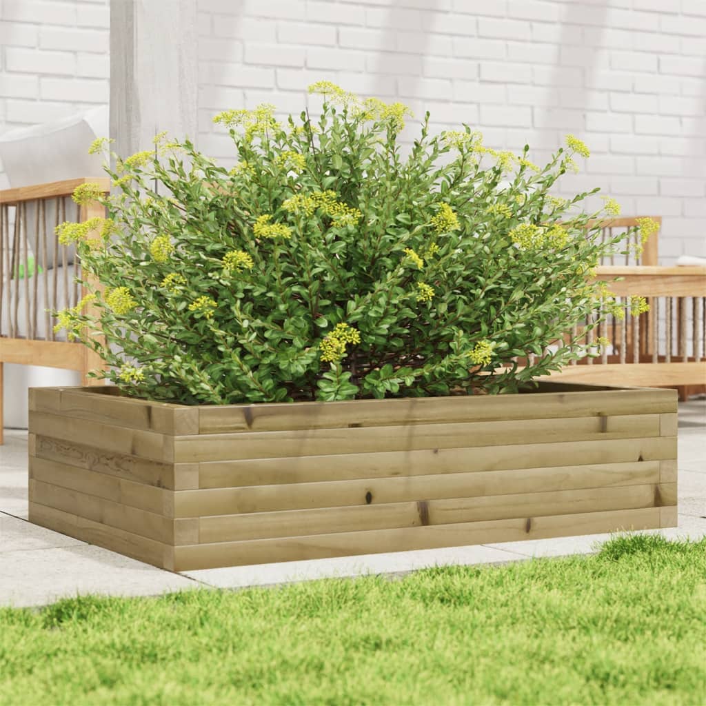 4-tier solid pine white planter 80.5x79x36 cm