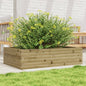 Jardinera 4 niveles madera maciza de pino blanca 80,5x79x36 cm