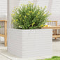 Jardinera 4 niveles madera maciza de pino blanca 80,5x79x36 cm