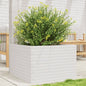 Jardinera 4 niveles madera maciza de pino blanca 80,5x79x36 cm