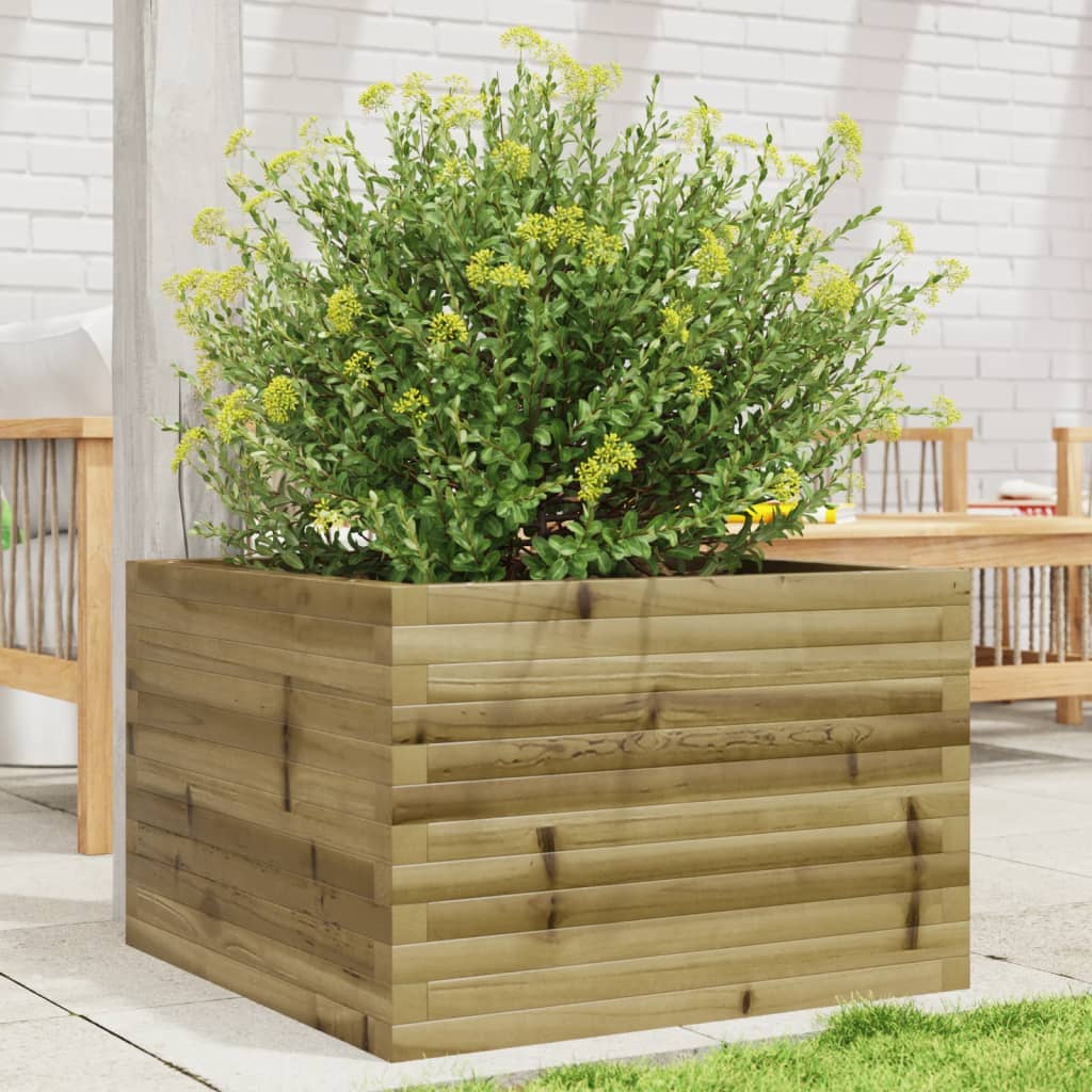 4-tier solid pine white planter 80.5x79x36 cm