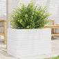 Jardinera 4 niveles madera maciza de pino blanca 80,5x79x36 cm