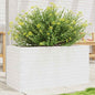 Jardinera 4 niveles madera maciza de pino blanca 80,5x79x36 cm