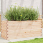 Jardinera 4 niveles madera maciza de pino blanca 80,5x79x36 cm