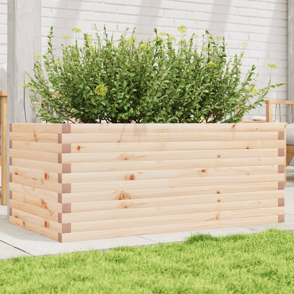 4-tier solid pine white planter 80.5x79x36 cm