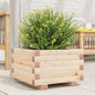 Jardinera 4 niveles madera maciza de pino blanca 80,5x79x36 cm