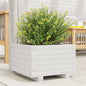 Jardinera 4 niveles madera maciza de pino blanca 80,5x79x36 cm