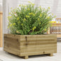 Jardinera 4 niveles madera maciza de pino blanca 80,5x79x36 cm