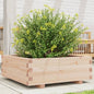 Jardinera 4 niveles madera maciza de pino blanca 80,5x79x36 cm