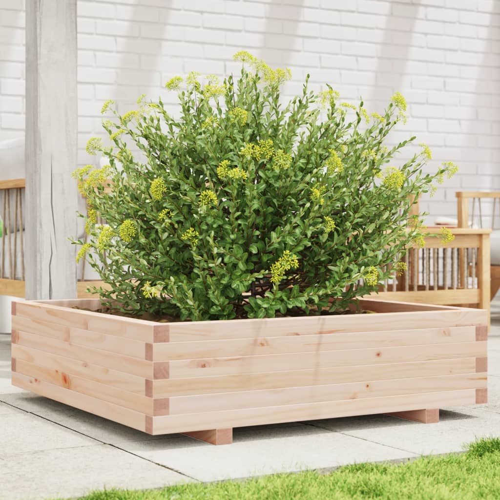 4-tier solid pine white planter 80.5x79x36 cm