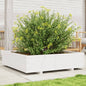 Jardinera 4 niveles madera maciza de pino blanca 80,5x79x36 cm