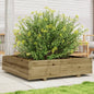 Jardinera 4 niveles madera maciza de pino blanca 80,5x79x36 cm