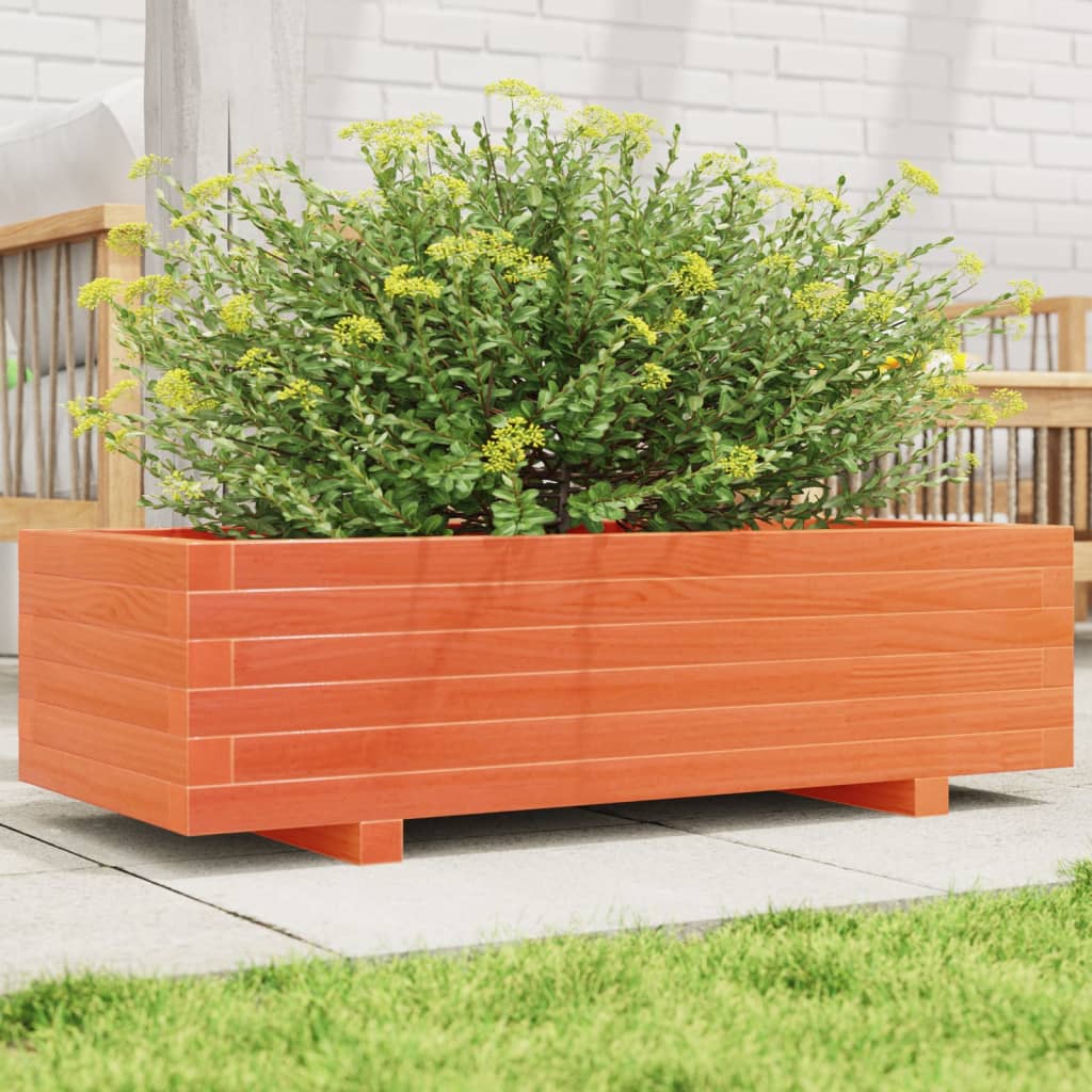 4-tier solid pine white planter 80.5x79x36 cm