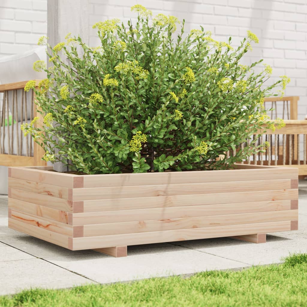 4-tier solid pine white planter 80.5x79x36 cm