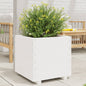 Jardinera 4 niveles madera maciza de pino blanca 80,5x79x36 cm