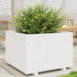 Jardinera 4 niveles madera maciza de pino blanca 80,5x79x36 cm
