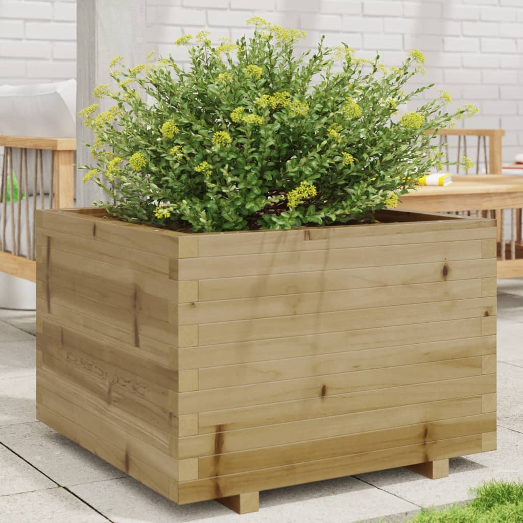 4-tier solid pine white planter 80.5x79x36 cm