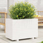 Jardinera 4 niveles madera maciza de pino blanca 80,5x79x36 cm