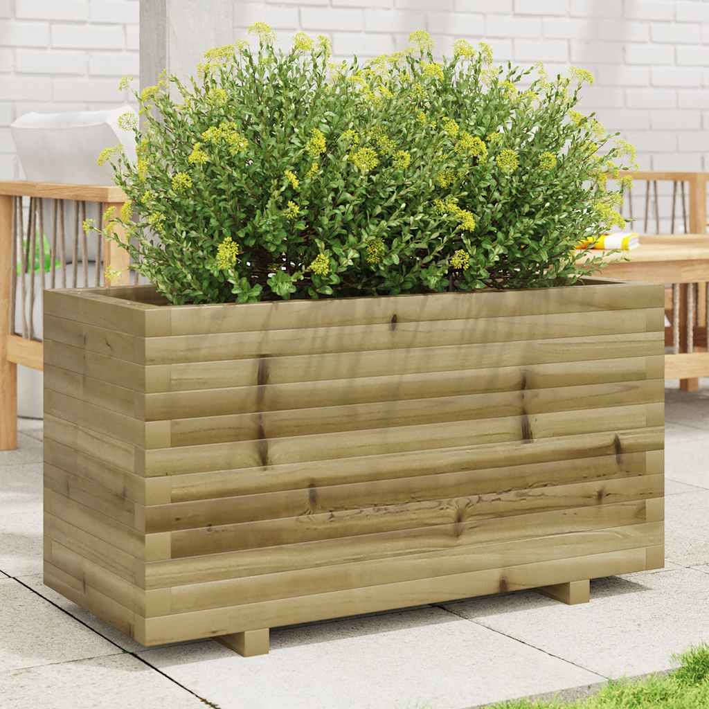 4-tier solid pine white planter 80.5x79x36 cm