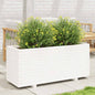 Jardinera 4 niveles madera maciza de pino blanca 80,5x79x36 cm
