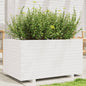Jardinera 4 niveles madera maciza de pino blanca 80,5x79x36 cm