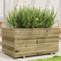 Jardinera 4 niveles madera maciza de pino blanca 80,5x79x36 cm