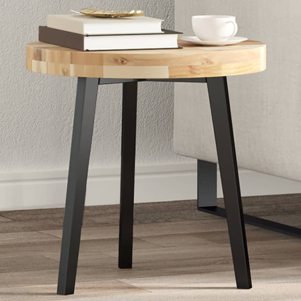 Solid acacia wood square tabletop 40x40x4 cm