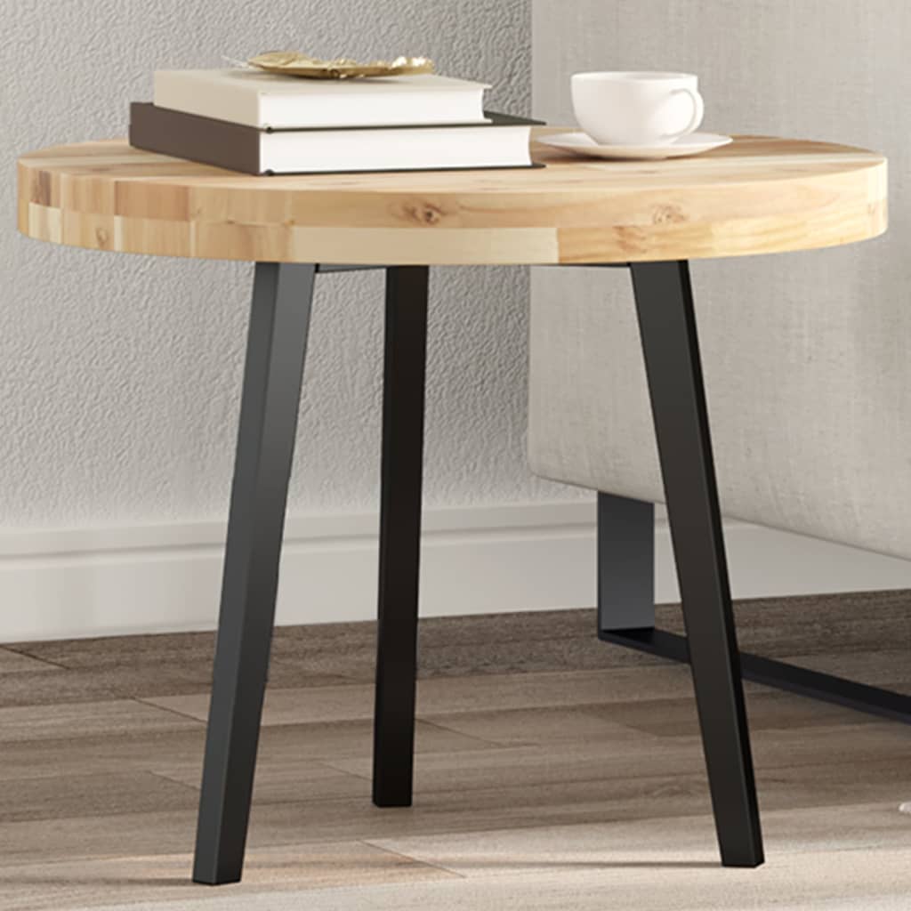 Solid acacia wood square tabletop 40x40x4 cm