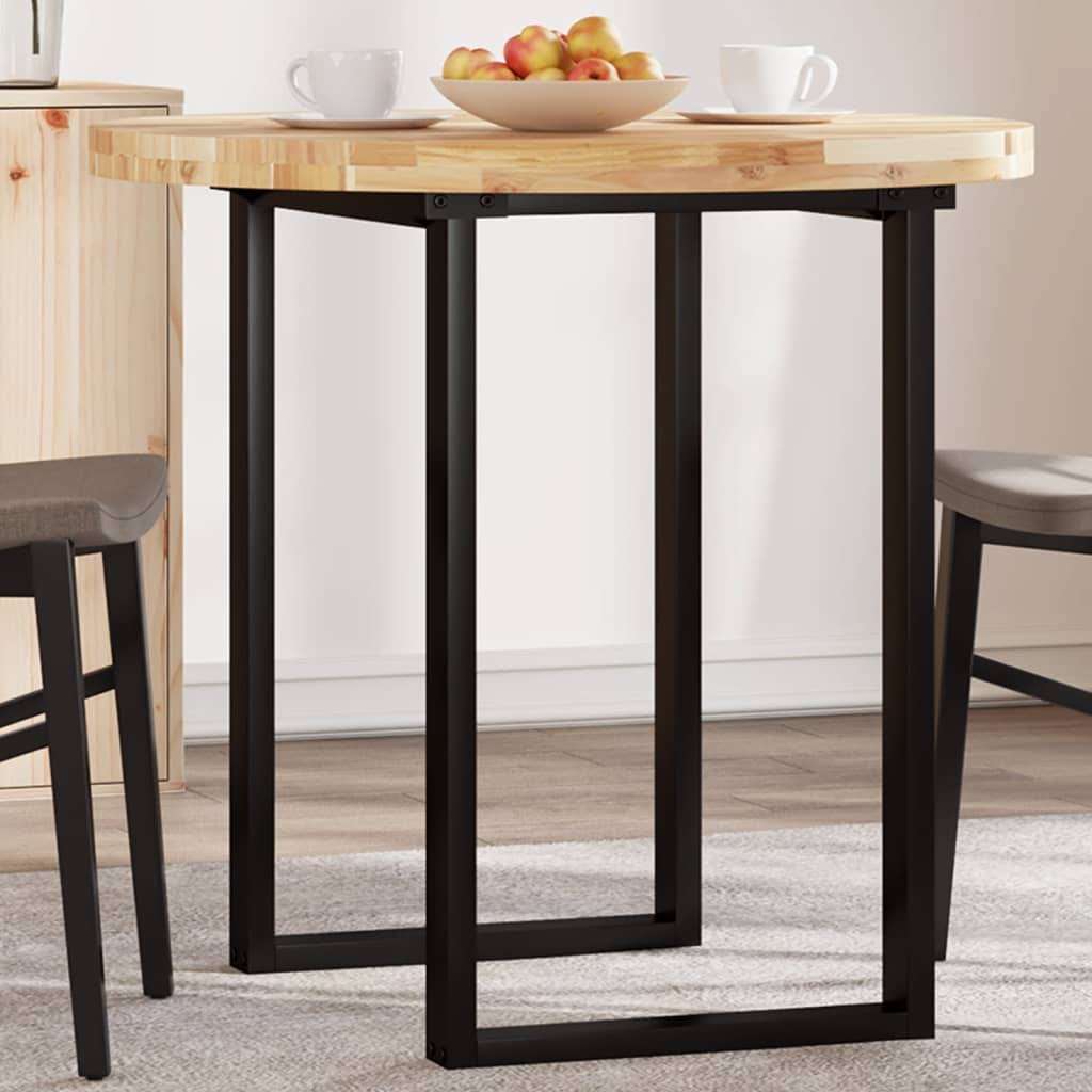 Solid acacia wood square tabletop 40x40x4 cm