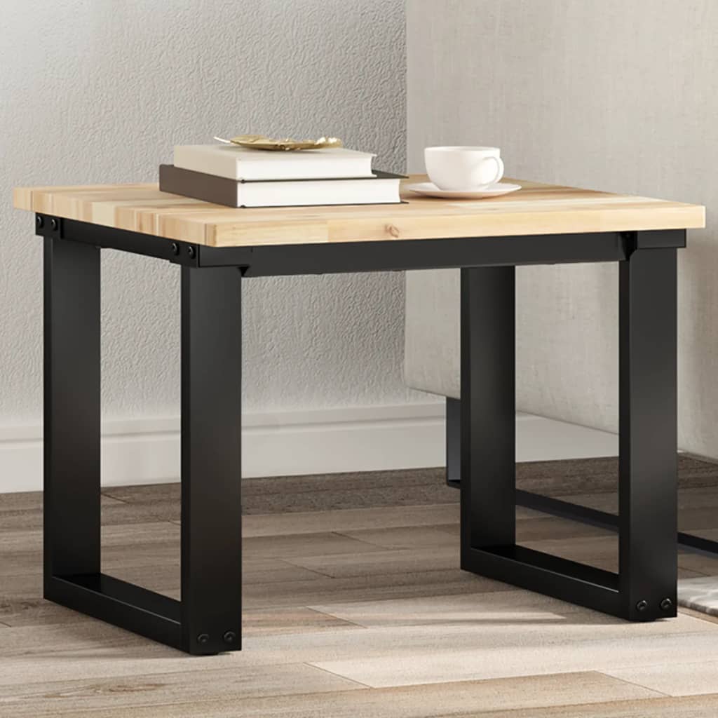 Solid acacia wood square tabletop 40x40x4 cm
