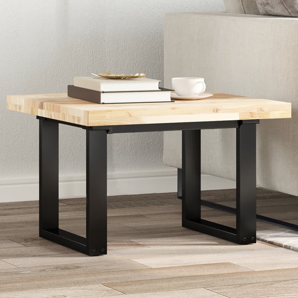 Solid acacia wood square tabletop 40x40x4 cm