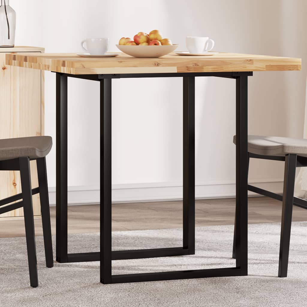 Solid acacia wood square tabletop 40x40x4 cm