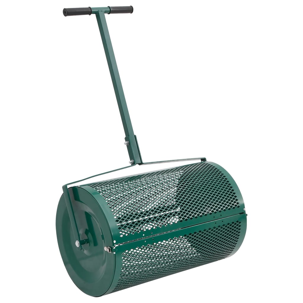 Esparcidora de compost acero 75L verde Ø40x60 cm
