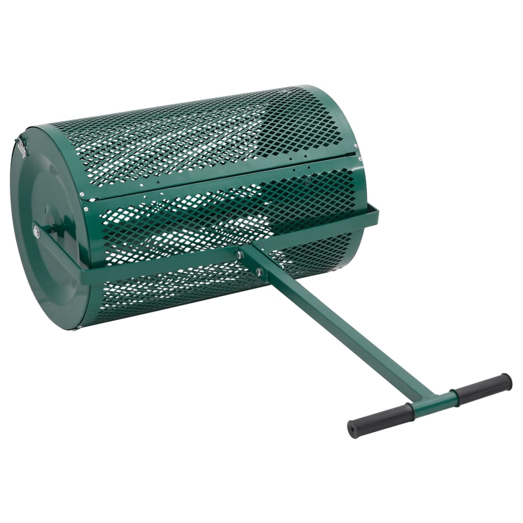 Esparcidora de compost acero 75L verde Ø40x60 cm