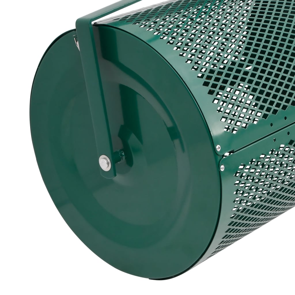 Esparcidora de compost acero 75L verde Ø40x60 cm