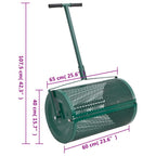 Esparcidora de compost acero 75L verde Ø40x60 cm