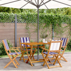 Juego de comedor para jardín 9 piezas textilene negro