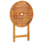 Juego de bistro de 3 piezas polipropileno y madera maciza beige