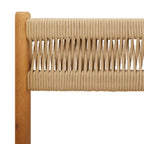 Juego de bistro de 3 piezas polipropileno y madera maciza beige