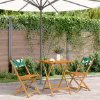 Juego de bistro de 3 piezas polipropileno y madera maciza beige