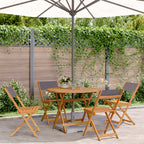 Juego de comedor para jardín 9 piezas textilene negro