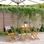 Juego de bistro de 3 piezas polipropileno y madera maciza beige