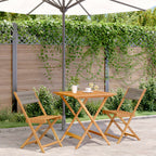 Juego de bistro de 3 piezas polipropileno y madera maciza beige
