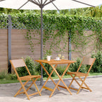 Juego de bistro de 3 piezas polipropileno y madera maciza beige