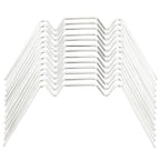Clips para invernadero 100 unidades tipo de W acero galvanizado