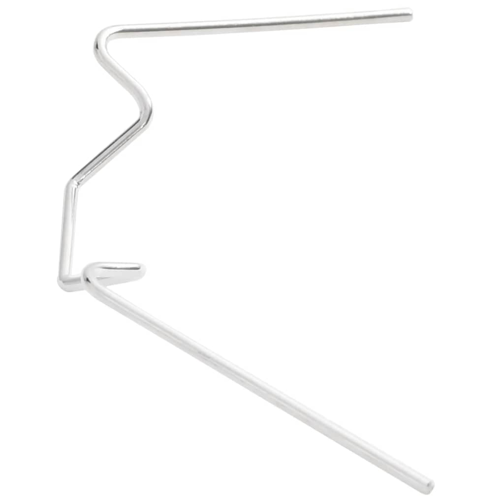 Clips para invernadero 100 unidades tipo de W acero galvanizado