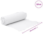 Membrana geotextil fibra de poliéster blanco 1x10 m