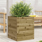 Jardinera 4 niveles madera maciza de pino blanca 80,5x79x36 cm