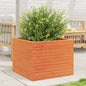 Jardinera 4 niveles madera maciza de pino blanca 80,5x79x36 cm