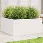 Jardinera 4 niveles madera maciza de pino blanca 80,5x79x36 cm